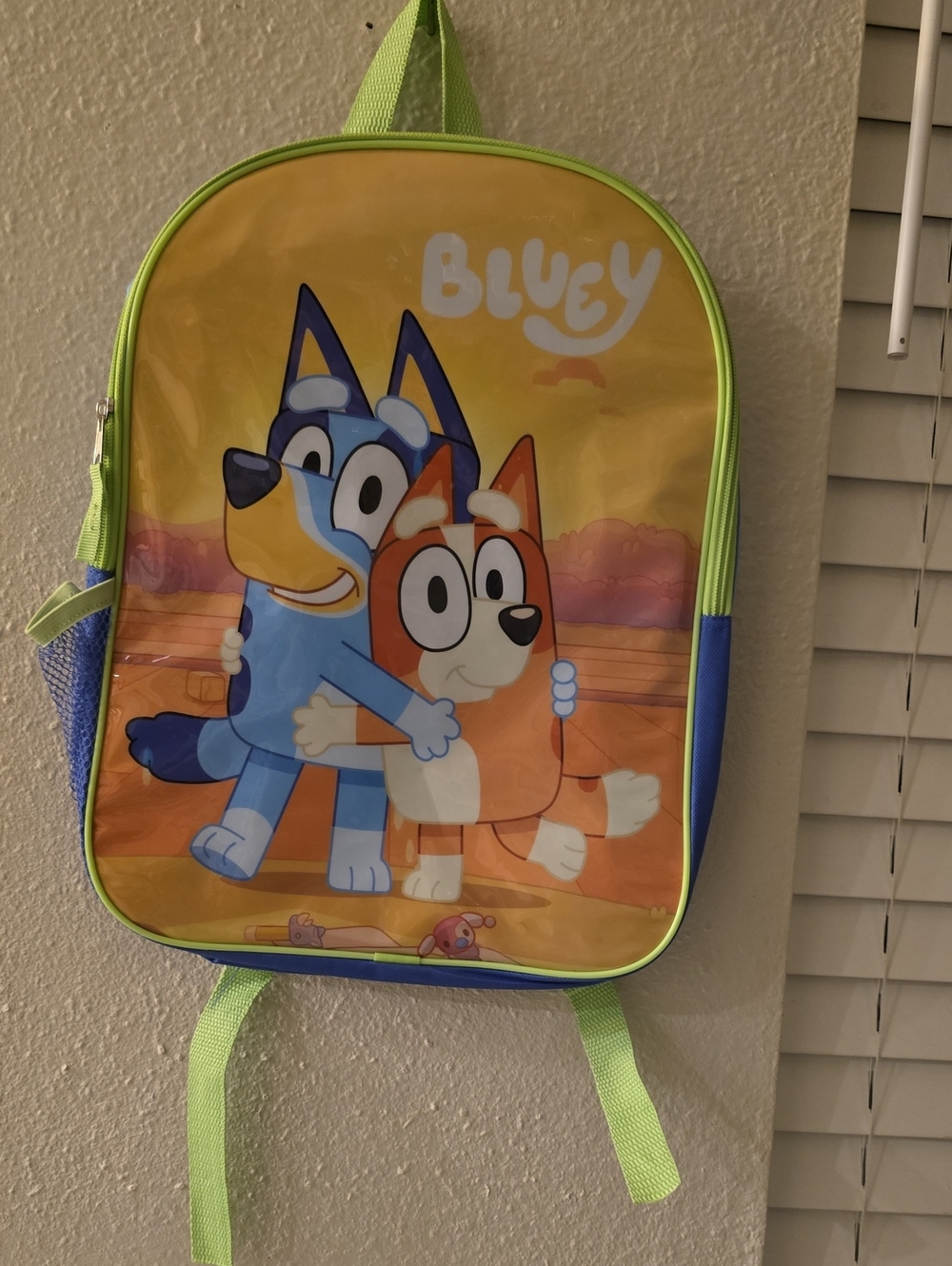 Source Unknown Bluey Yellow Orange Kids Backpack